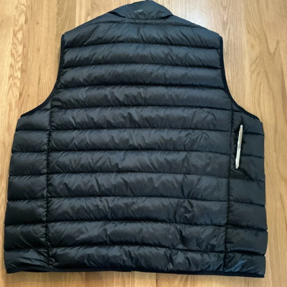 Eddie Bauer EB650 Down Puffer Vest 2XL‎ Black Gorpcore Minimalist Winter Layer